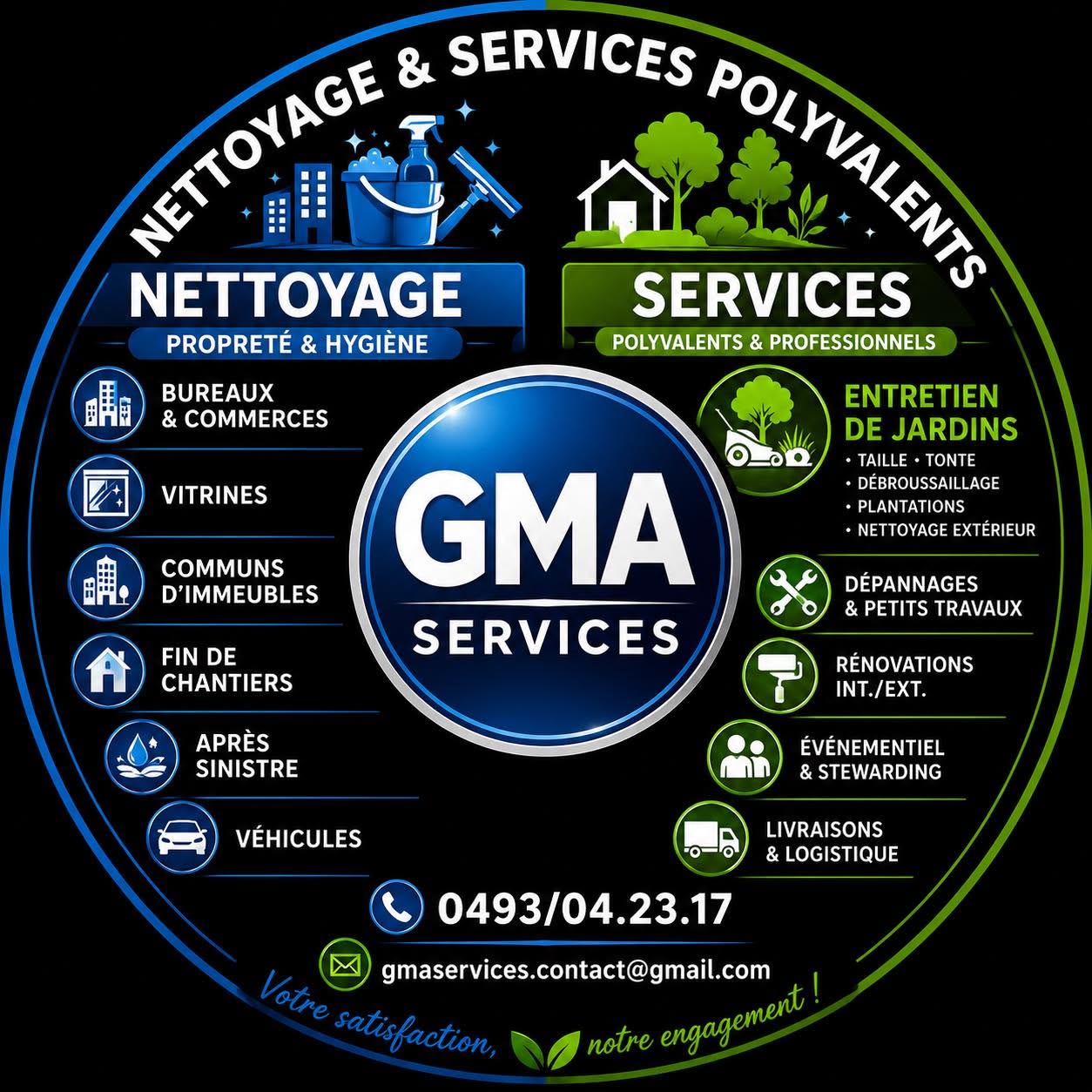 Logo de GMA SERVICES